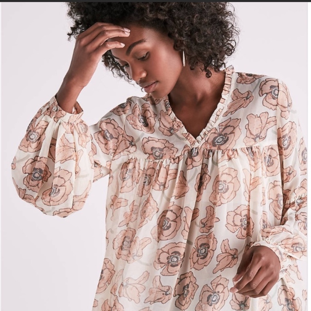 Lucky Brand floral blouse. Size small.